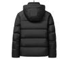 2025 Winter Men's Hooded Down Jacket - Korean Style, Warm, Stand Collar, White Duck Down for Middle-Aged & Young