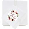 Andaz Press Fall Autumn Burgundy Maroon Floral Flowers Party, 2-Inch Round Circle Label Stickers, Thank You for Celebrating with Us Sticker, 40-Pack,