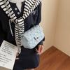 Summer Fashion Diamond Chain Bag Women's 2025 New Simple and Versatile Small Square Bag Korean Version Messenger Mobile Phone Bag