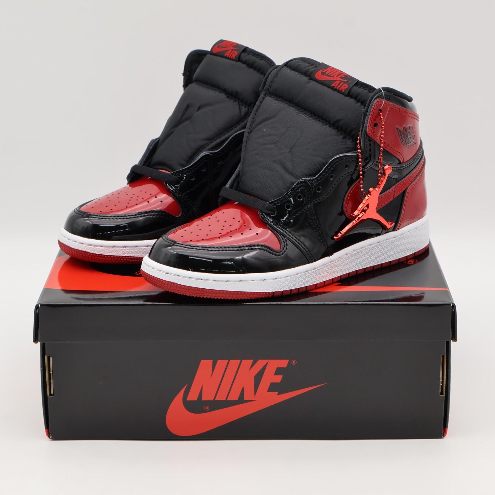 575441-063 Nike GS Air Jordan 1 High OG Patent Bred 4Y