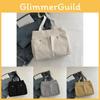Fashionable Simple Shoulder Bag For Women In Gray Durable Canvas Material