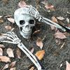 Halloween decorations, venue layout props, skulls, skeletons, ghosts on the ground