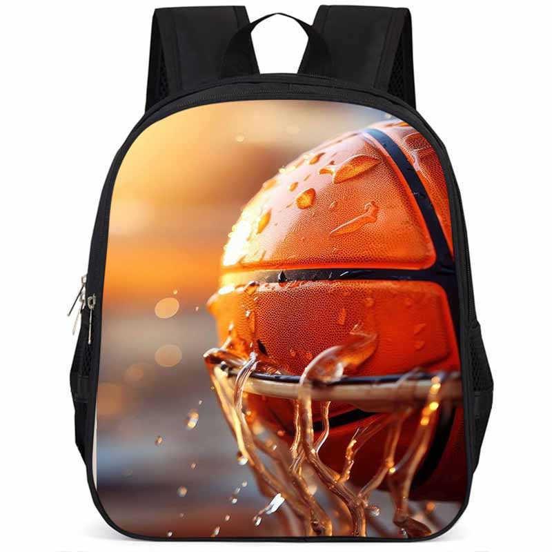 Sac à dos scolaire élégant Basketball 15 pouces Grande capacité Léger Pour Garçons et Filles