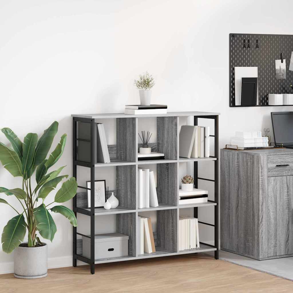 Bookshelf 9 Tiers 102 X 32 X 104.5 Cm Engineered Wood