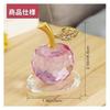 Crystal natural stone apple ornament quartz luck enhancement interior decoration transparency entrance tabletop in-car store feng shui healing moving