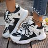 Fashion Women Sneakers New Breathable Mesh Platform Sneakers Women Casual Lace Up Outdoor Designer Shoes Comfortable Low Top Women Shoes