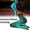1st Lysande Glödande Nätstrumpor Glow In The Dark Nätstrumpor Leggings För Kvinnor Lysande Strumpor Strumpbyxor