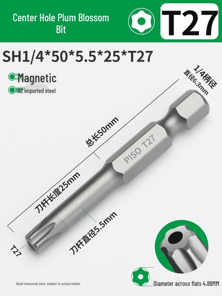 Hex Socket Air Impact Driver Bit Set: 1/4 Extended Wrench, Sizes 6T-30T, Electric Screwdriver, Strong Magnetic