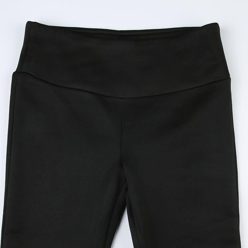 Women's New Fashion Trend Solid Colour Spice Girls Low Waist Package Hip Basic Wide Leg Casual Flared Trousers