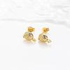 Versatile European & American Heart Pearl Y & U-Shaped Copper Earrings & Ear Cuffs