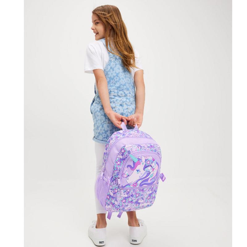 Smiggle Large Backpack for Kids, Super Capacity School Bag, Cartoon Outdoor Casual Backpack for Students