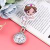 Cartoon Nurse Watch Glow Needle Cute Cartoon Nurse Pocket Watch Student Male and Female Exam Watch Chest Watch Watch