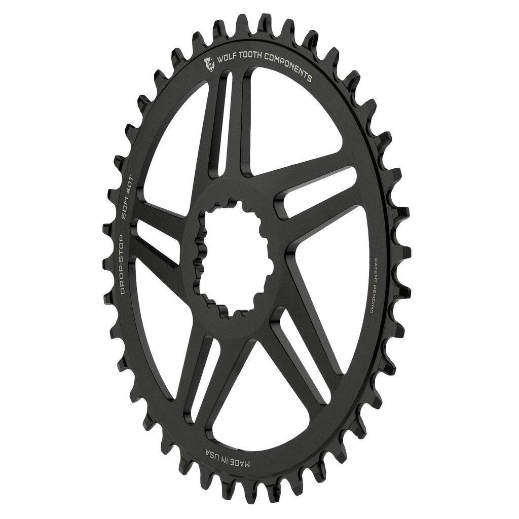 Wolf Tooth Direct Mount Chainring for SRAM 40T Compatible with SRAM Flattop
