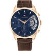 Historical Collection Brown Leather Strap Men's Quartz Watch 1710453