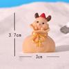 Miniature Snowman Santa Claus Figurine Micro Landscape Christmas Decorations  Birthday Gift