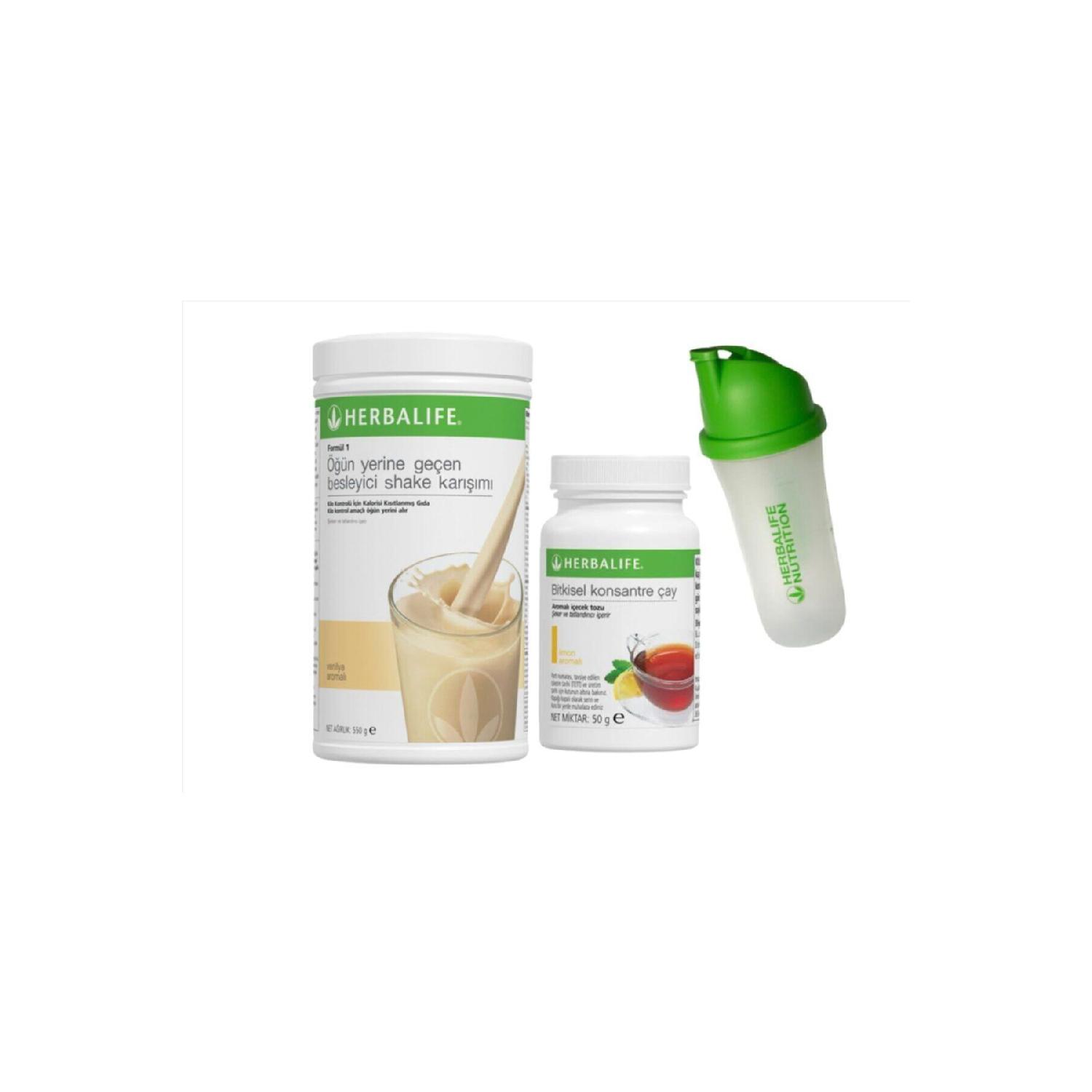 

Набор Herbalife 1 ванильный коктейль 1 чай со вкусом лимона 50 г 1 шейкер