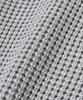 KNITTED Soft Cotton Heavy Waffle Half Zip Knit Melange Grey