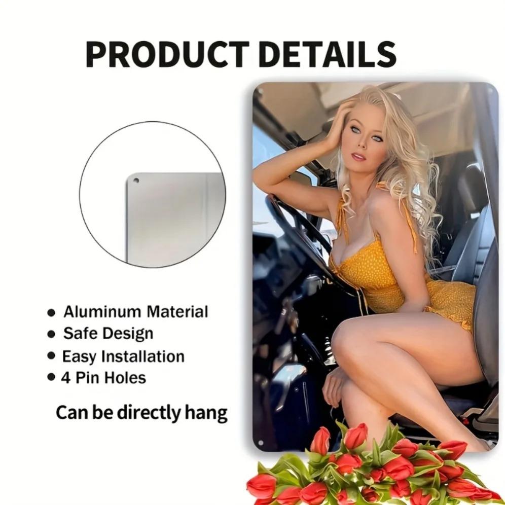 Vintage Metallblechschild 8x12 Zoll Retro Wandkunst für Heimbar Garage Dekor