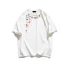 Fat MM cotton design short-sleeved t-shirt women's new summer American high street half-sleeved loose chic top