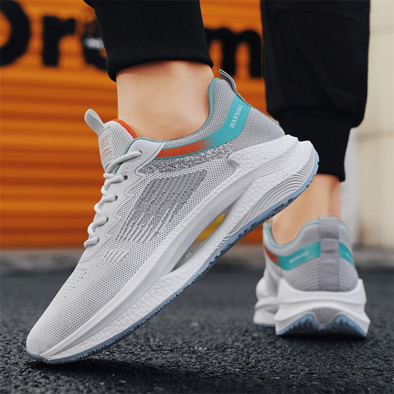 

Men s shoes summer breathable mesh fly-woven running sports shoes teen comfortable soft sole leisure travel dad trendy shoes 39