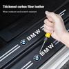 Carbon Fiber Car Decal Door Sill Scuff Plate Covers Car Threshold Decor Trim Stickers For BMW M M2 M3 M4 M5 M6 E90 E91 E60 F10