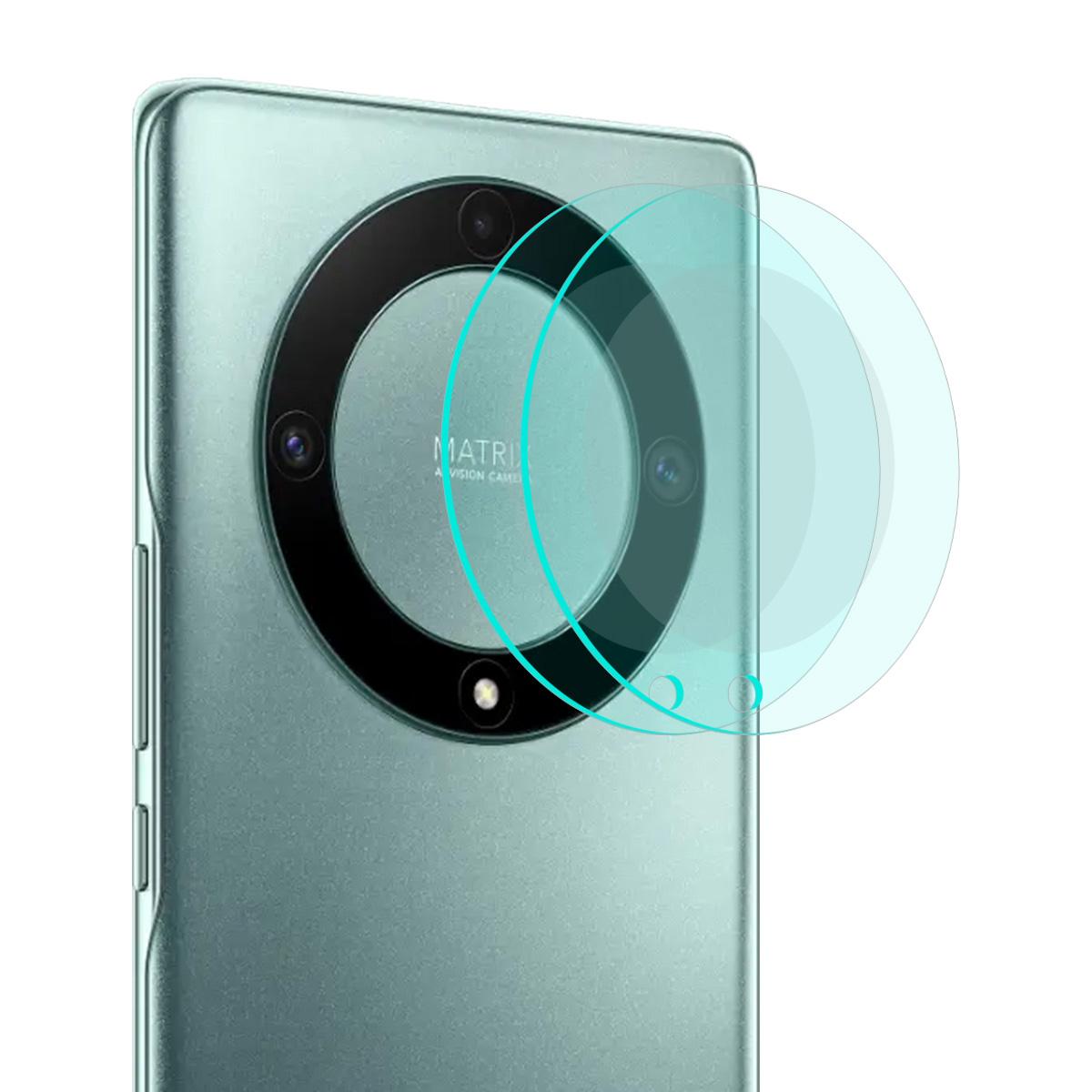 

ENKAY HAT PRINCE 2Pcs for Honor Magic5 Lite 5G/X9a 5G Camera Lens Protector 0.2mm 9H High Aluminum-silicon Glass Film Type A