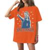 Family Matching Casual Letter Print Short Sleeve T-Shirt for Adults and Kids