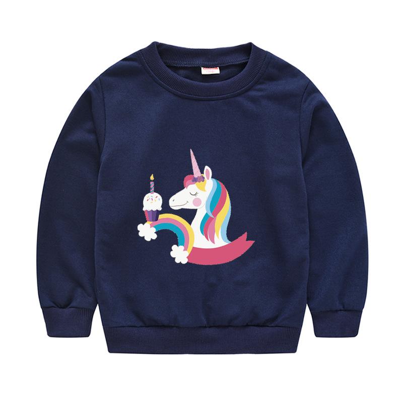 Children's Children's New Year Red Pullover Sweater Baby Cute Cartoon Avatar Round Neck Bottoming Shirt Tops