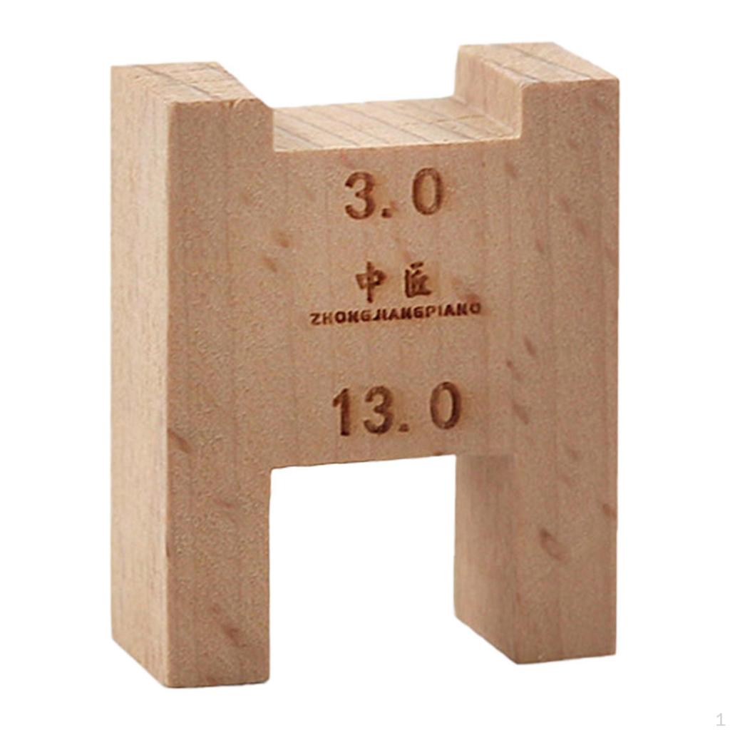 Piano Black Key Height Gauge Measurement Block Compact Sturdy Professional Musical Instrument Repair