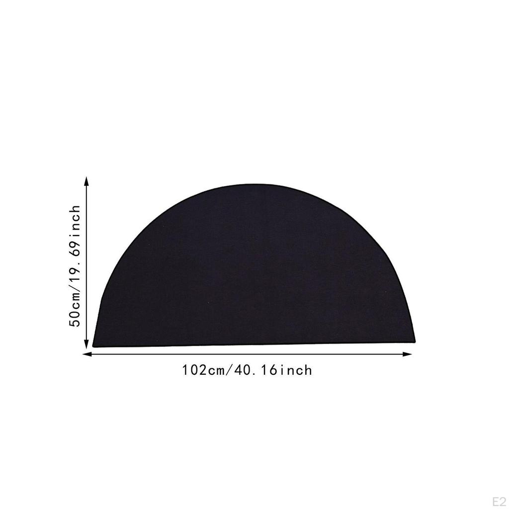 Brannsikker peismatte Brannsikker BBQ Grill Gulvbeskytter Hemmende ildsted