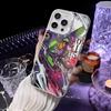 Anime E-Evangelion Eva-01 Handyhülle Für iPhone 16 15 14 13 12 11 Pro Max Weiß Matt Laser Metallic Aurora Funda