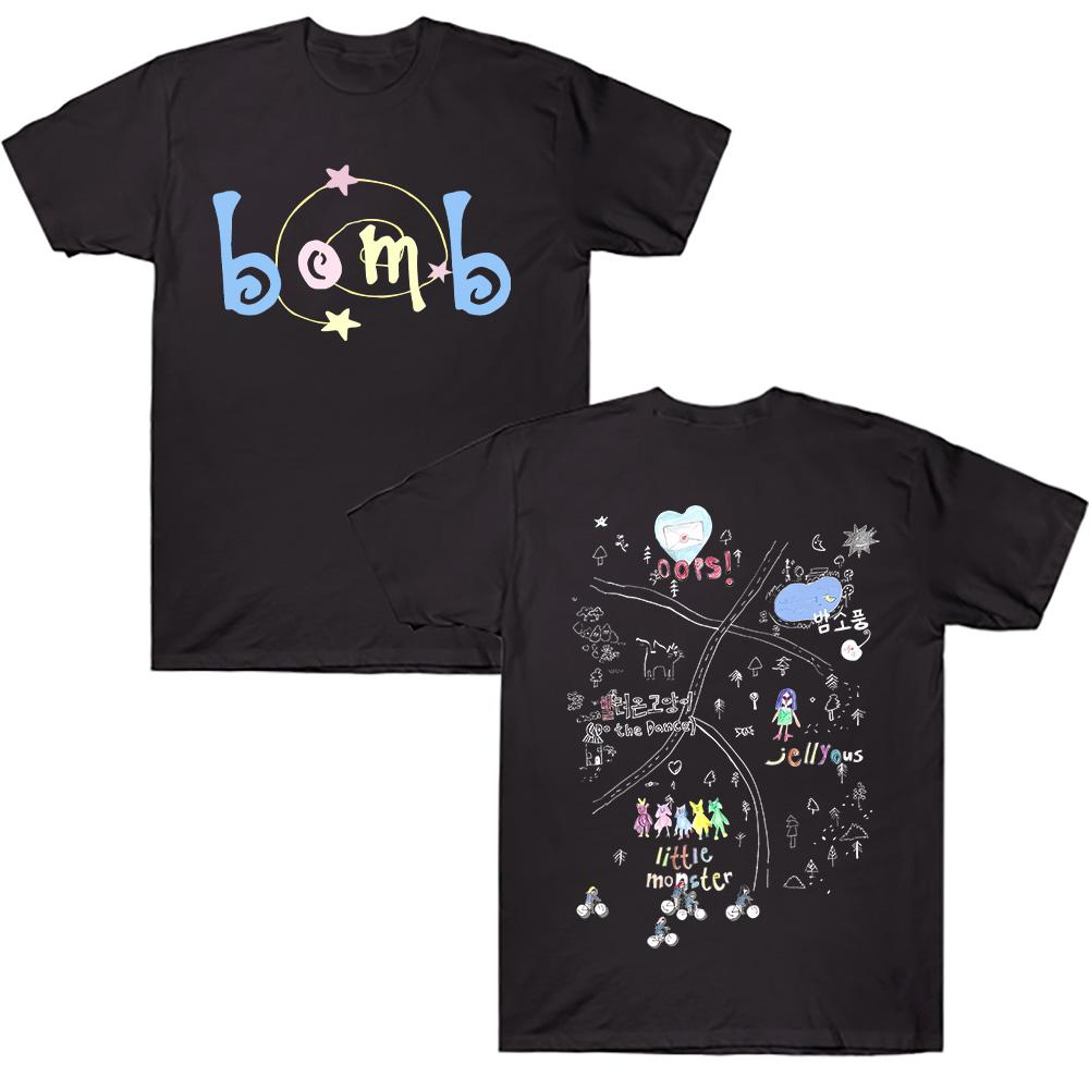ILLIT Bomb New Album Cotton Soft Tshirt ILLIT Kpop Girl Band T-shirt Summer Cotton High Quality Streetwear Hip Hop Men/Women Tee