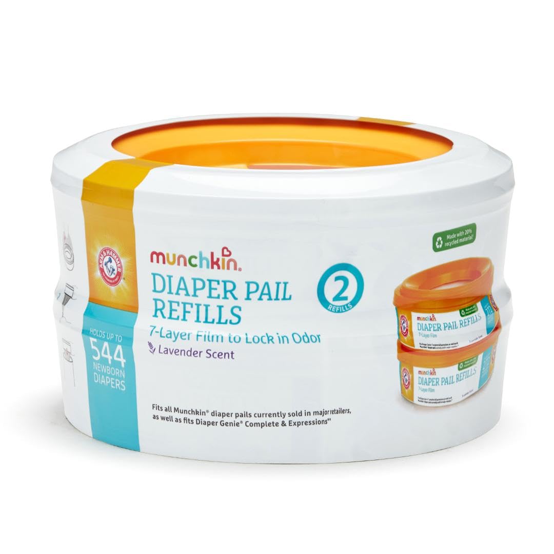 

Munchkin Arm and Hammer Сменный пакет для мусорного ведра для подгузников 544 штуки от Munchkin Rings,