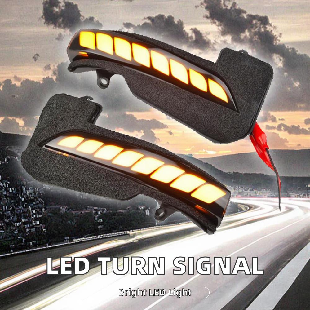 2 Stück 12V LED Dynamischer Blinker Seitenrückspiegel Blinkerleuchte für Fortuner Hilux Innova 2016+ Gelb
