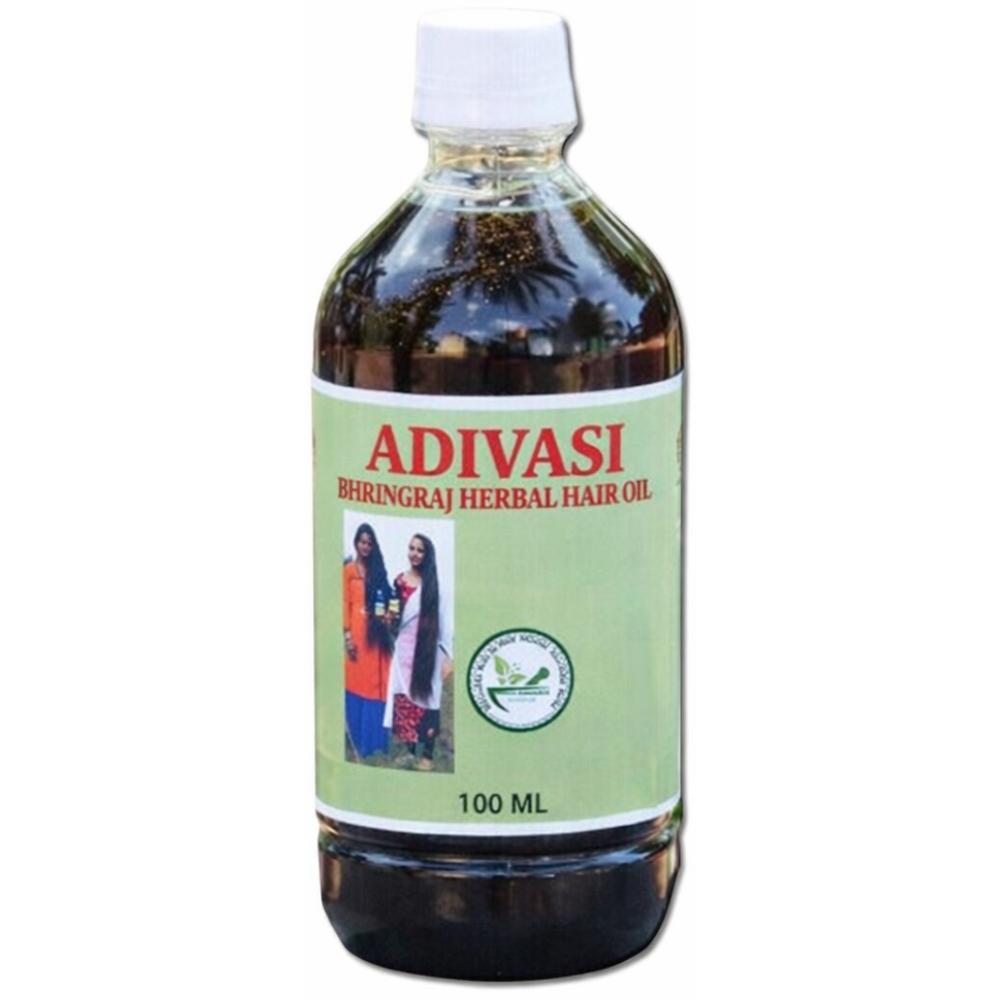Adivasi Bhringraj Herbal Hair Oil Set (2 x 100ml) – Lightweight Oil for Soft, Smooth & Shiny Hair 100ml чистый