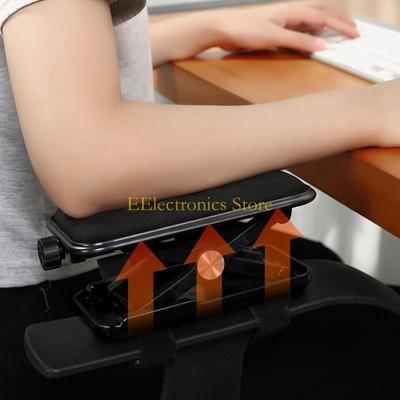 B03C Almofada de Braço Encaixável Mesa de Computador Suporte de Braço Mouse Pad Apoios de Pulso Braço Extensor de Cadeira Protetor de Mão Ombro