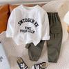 Toddler Boys 3-Piece Set Casual Outfit Cartoon Jacket Pants Top