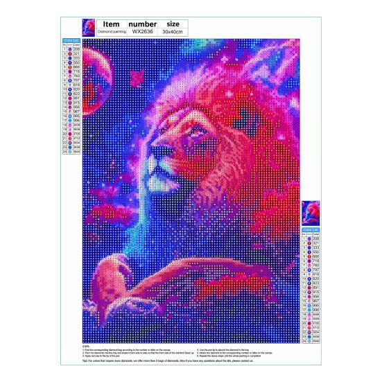 1 Set DIY Rhinestone Painting Kit Exquisite Bright Color Cartoon Pattern Picture Craft Home Decoration