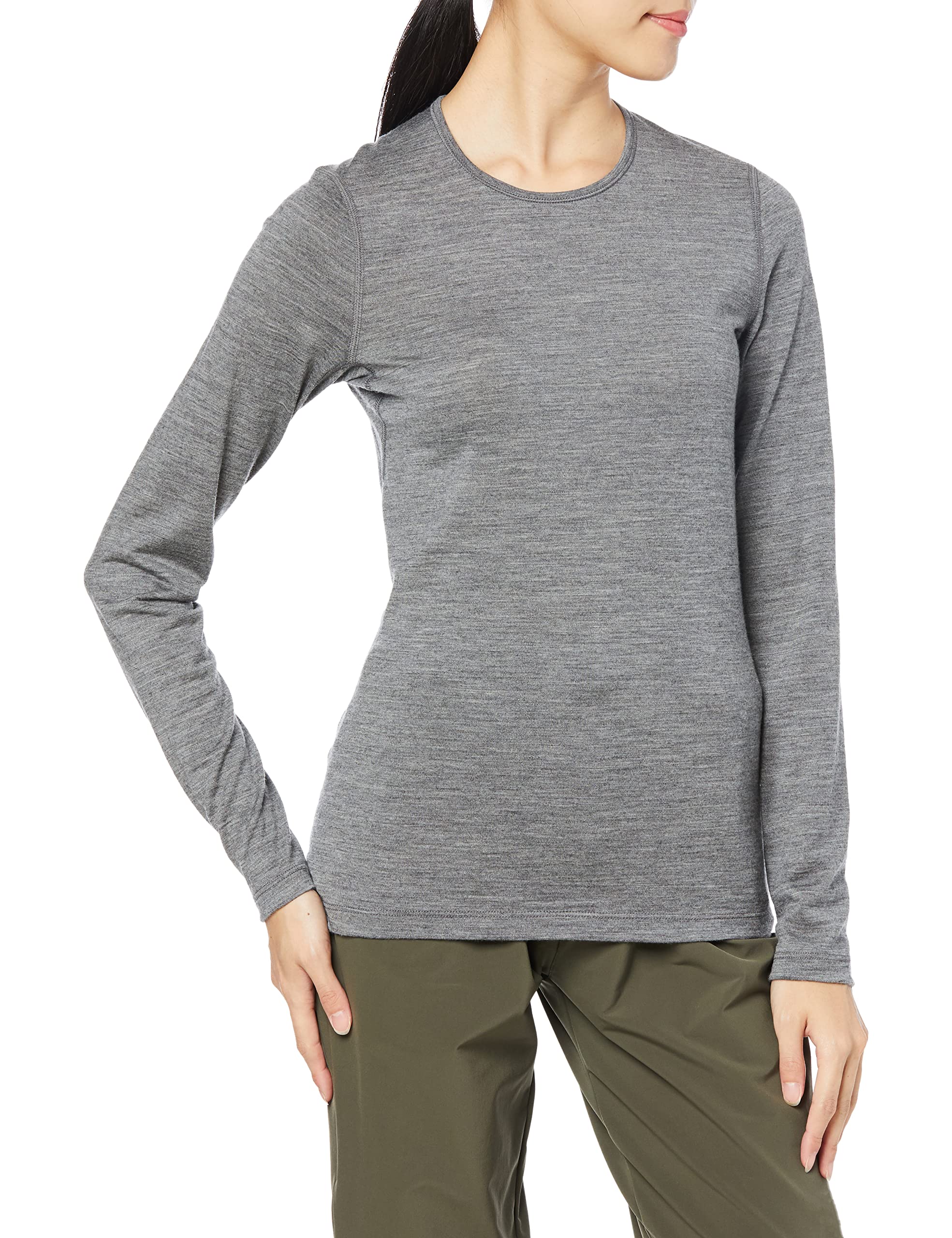 

W 200 OASIS LS CREWE IXW20220 Gridstone Heather XS [icebreaker]