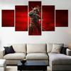 5 Pieces Canvas Wall Arts Poster Paitning Games Wallpape Interior Home Decor Picture Printing Living Room Mural Artwork Image