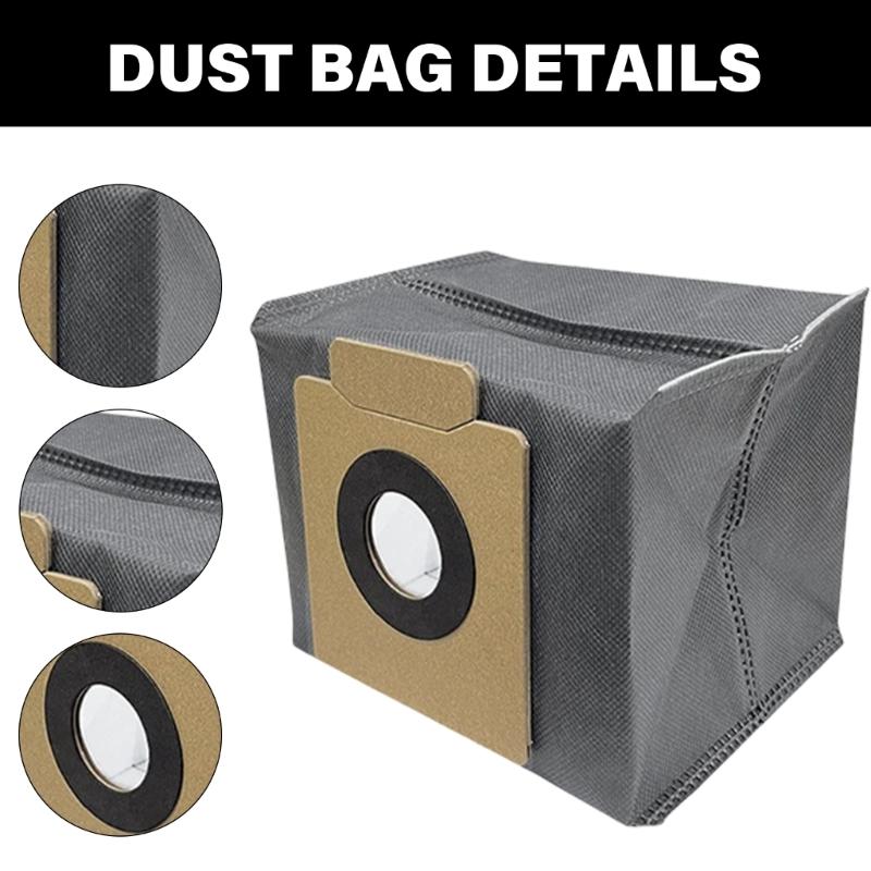 Fiber Replacement Accessories Suitable For X10 Omni Robot Vacuum Refill Includes 6 Mop Cloths And 8 Dust Collection Bags