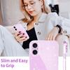 Coque transparente à paillettes pour For Iphone Air 17 Pro Max 16E 16 E 1 Plus 14 13 Mini 12 11 17Pro X Housse de téléphone transparente Bling pour femmes et filles