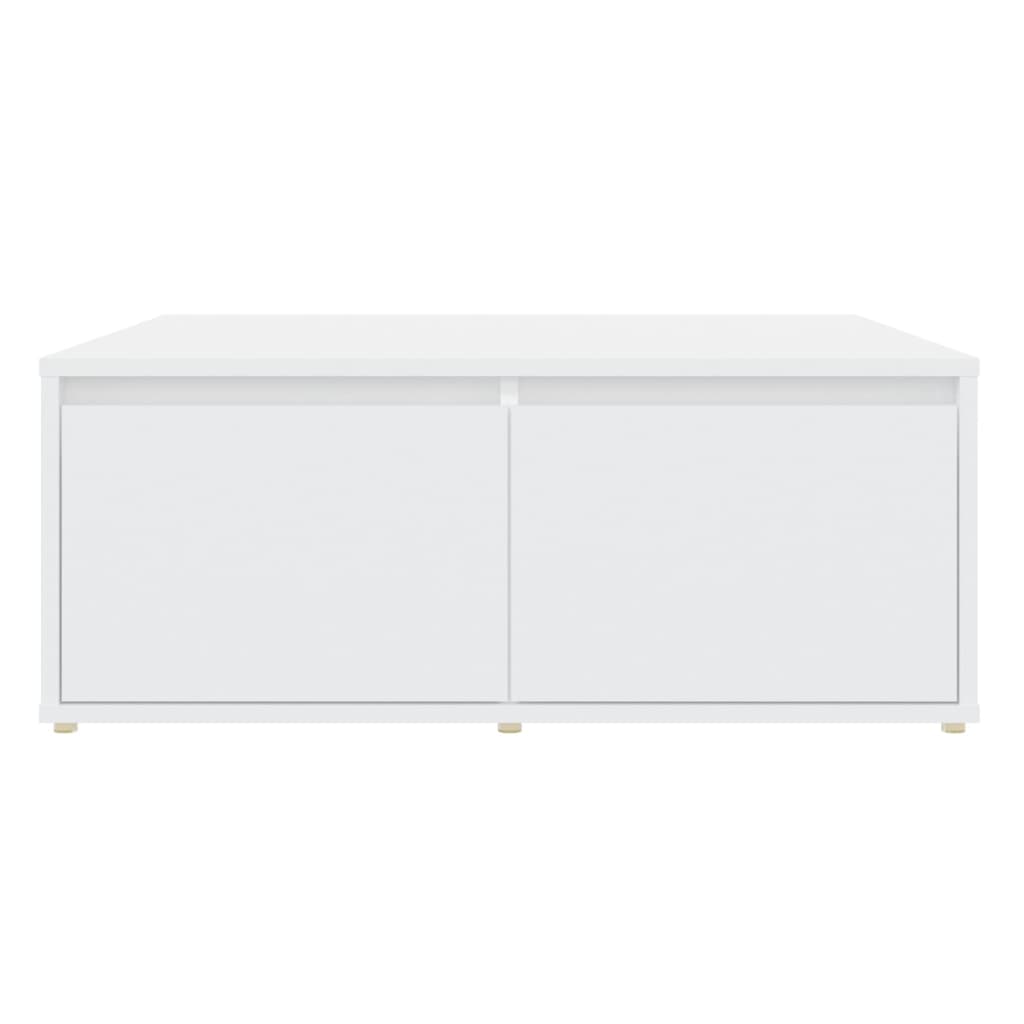 White Coffee Table 80 x 80 x 31 cm Engineered Wood