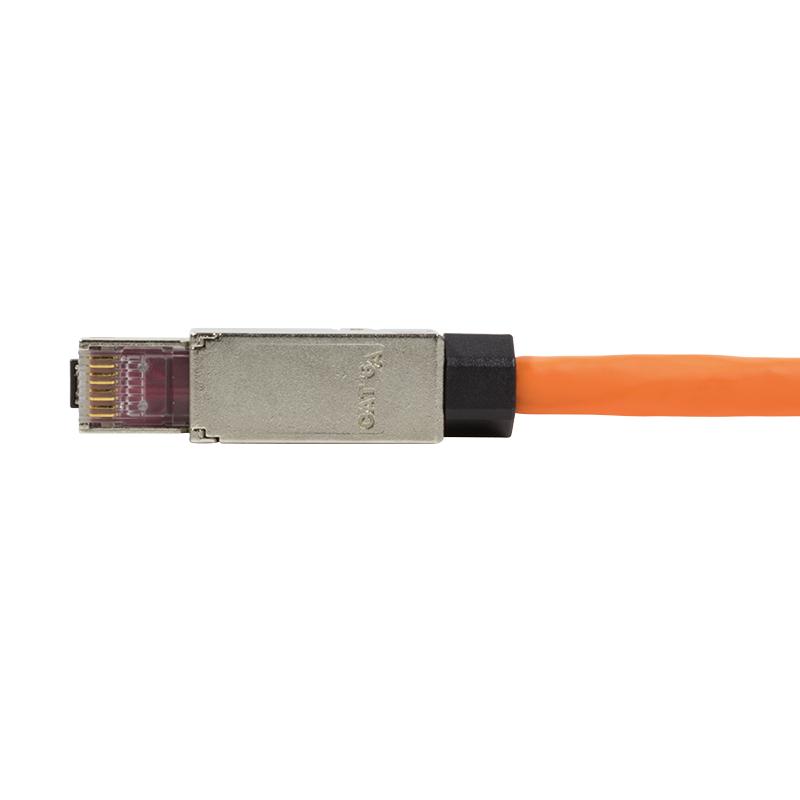 RJ45 Plug Cat.6A Shielded LogiLink 10G, PoE++ Tool-Free Mounting
