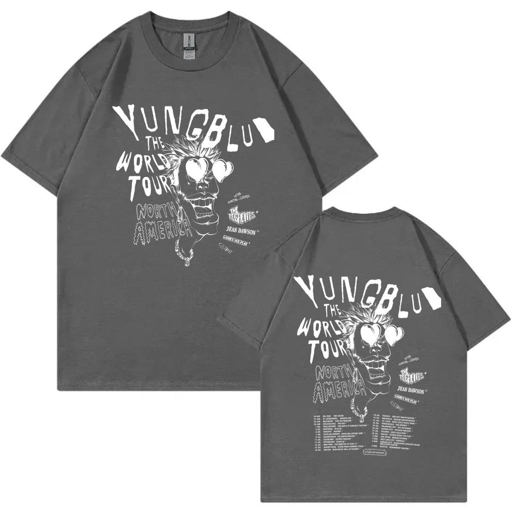 Yungblud Concert Tour Graphic T Shirts Mens Womens Fashion Vintage Short Sleeve Tshirt High Quality Cotton Oversized Tshirts
