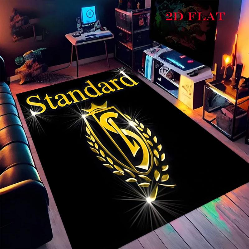 STD Liège Logo Carpet Rug for Living Room Bedroom Home Sofa Decoration,Kids Play Nonslip Floor Mat
