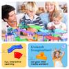 PicassoTiles Race Track Magnetic Building Block Magnetic Building STEM Learning Early Kids Toy Pretend Brain PTR12 12-Piece Add-On Set, Tiles, Toy,