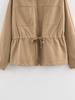 European & American Women's 2026 Autumn/Winter Fashion Jacket and Trousers Set with Adjustable Waist (S8873/74)