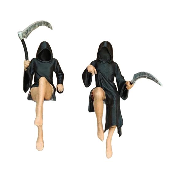 Gothic Desktop Sculpture Handmade Art Ornaments Mysterious Fantasy Figure Halloween Theme Garden Shelf Decoration