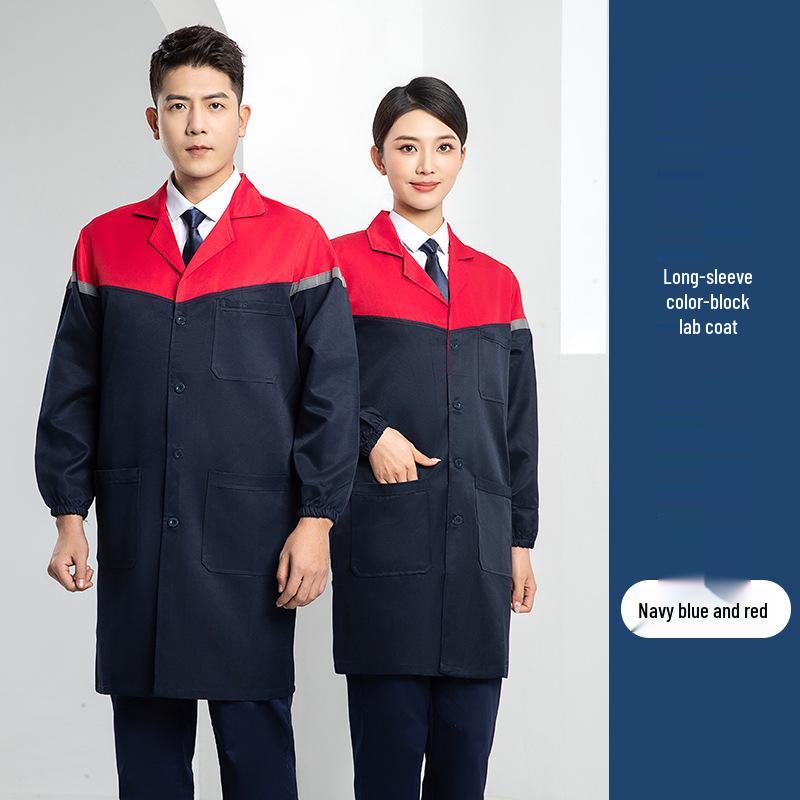 Custom Printed Wear-Resistant Lab Coat - High-Quality, Dirt-Resistant Workwear for Workshops and Factories